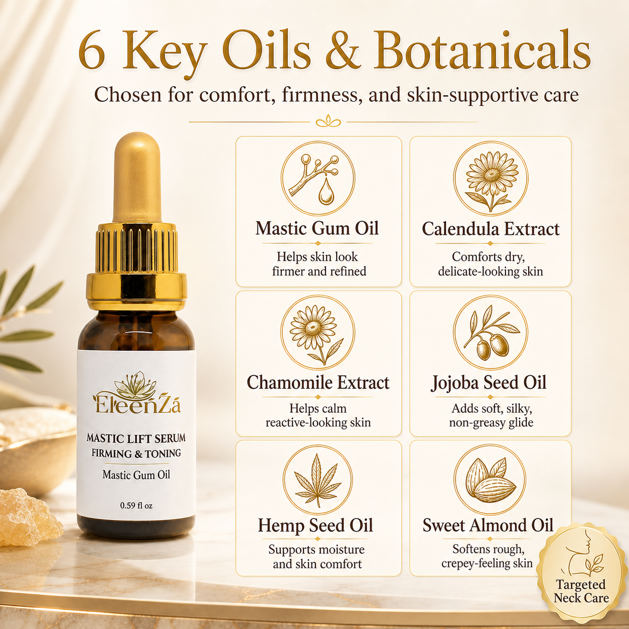 Mastic Lift - Botanical Neck Firming Serum with Mastic Gum
