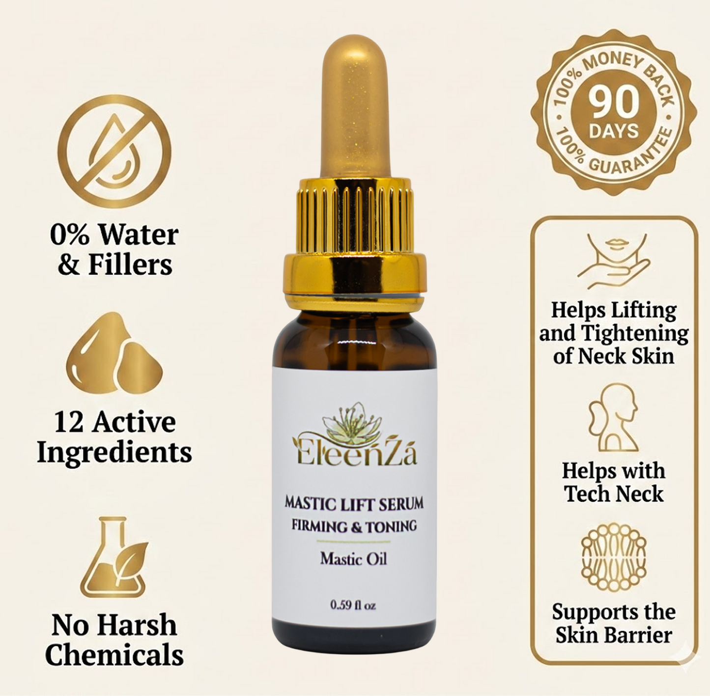 Mastic Lift - Botanical Neck Firming Serum with Mastic Gum